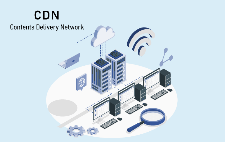 CDN（Content Delivery Network）をイメージした構成図