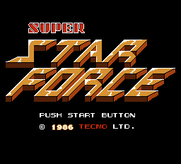 「スーパースターフォース時空暦の謎」タイトル画面