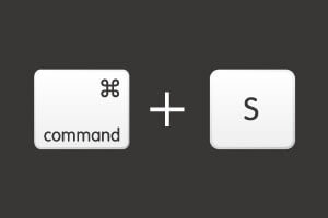 MacBookショートカットキー「保存する」はコマンドキーとSを押します。